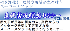 真我実現瞑想セミナー～目醒めへの近道～